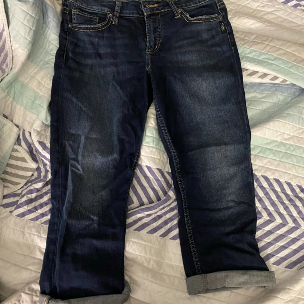 Silver Jeans Co Elyse Cropped Jeans